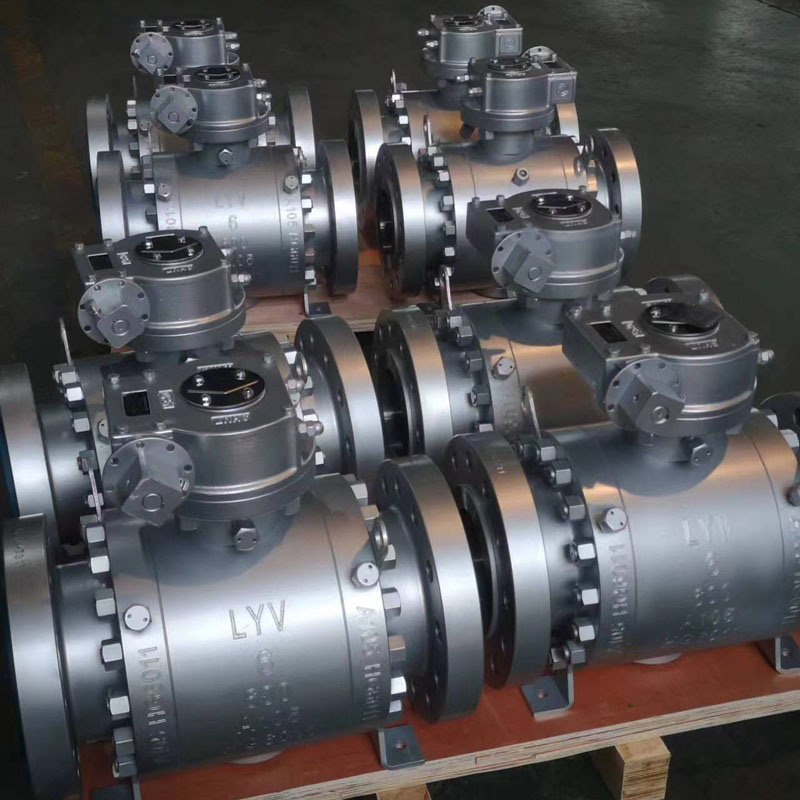 Double Block နှင့် Bleed Trunnion Mounted Ball Valve